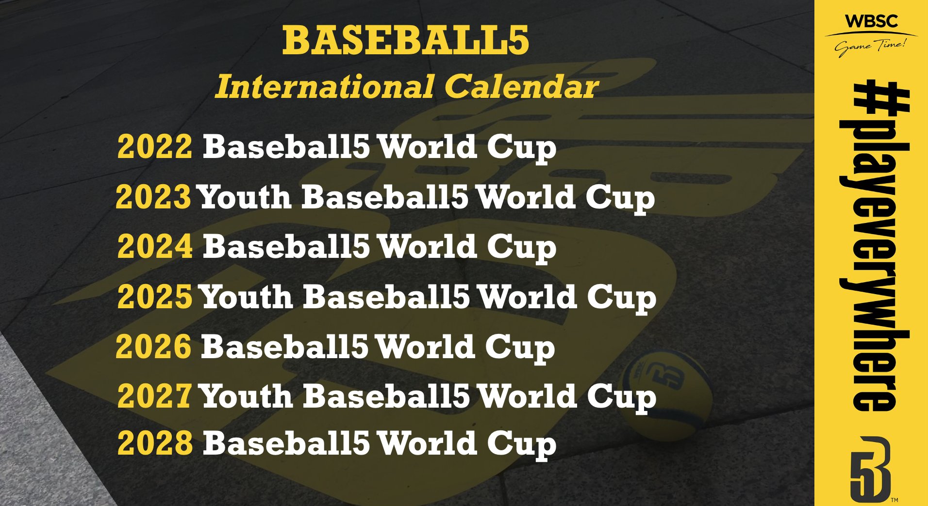 baseball5 international calendar